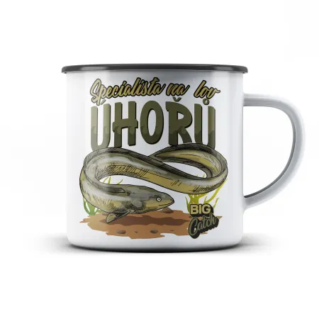 Plechový hrnek Specialista na lov Úhořů