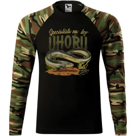 Pánské tričko pro rybáře Specialista na lov Úhořů - dlouhý rukáv