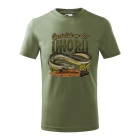 Dětské tričko pro rybáře Specialista na lov Úhořů