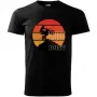 Pánské tričko Cross the sunset  - vel.S - Černá