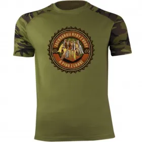 Pánské tričko Zachraňuji ryby z vody a pivo z lahví 1 - vel.S - Army/Military