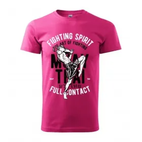Pánské tričko Fighting spirit - vel.M - Růžová