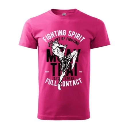 Pánské tričko Fighting spirit - vel.M - Růžová
