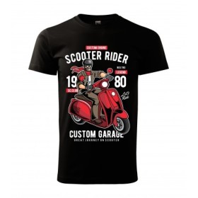 Pánské tričko Scooter Rider - vel.M - Černá
