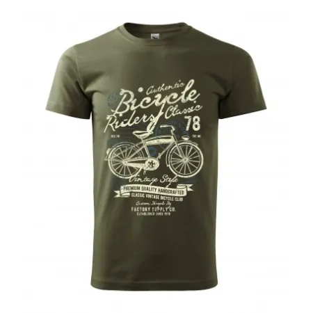 Pánské tričko Bicycle - vel.M - Military