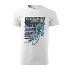 Pánské tričko Bicycle race 2 - vel.M - Bílá