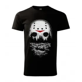 Pánské tričko On night in lake - vel.M - Černá