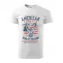 Pánské tričko American fighter - vel.L - Bílá