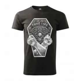 Pánské tričko Thug life - vel.L - Černá