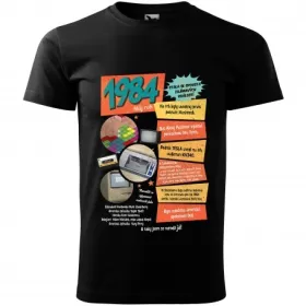 Pánské tričko 1984 - vel.XL - Černá