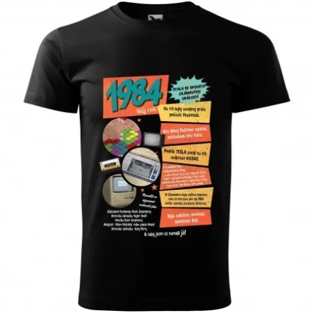 Pánské tričko 1984 - vel.XL - Černá