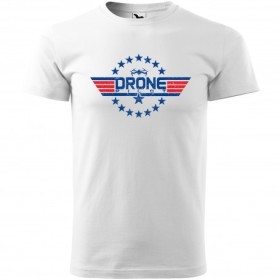 Pánské tričko Drone pilot (circle) - vel.XS - Bílá