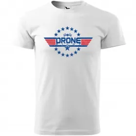 Pánské tričko Drone pilot (circle) - vel.XS - Bílá