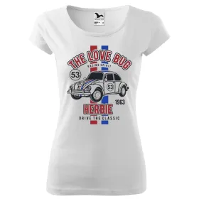 Dámské tričko Herbie - vel.M - Bílá