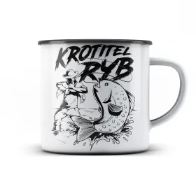 Plechový hrnek Krotitel ryb