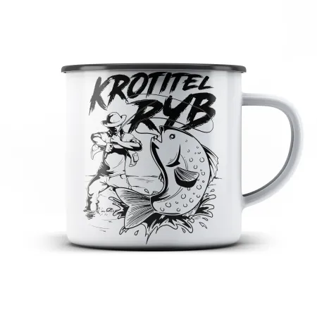 Plechový hrnek Krotitel ryb