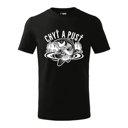 Dětské tričko pro rybáře Chyť a pusť - kapr