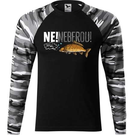 Pánské tričko pro rybáře Ne! Neberou! - dlouhý rukáv