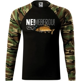 Pánské tričko pro rybáře Ne! Neberou! - dlouhý rukáv