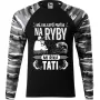 Pánské tričko pro rybáře Můj nejlepší parťák na ryby mi říká tati - dlouhý rukáv
