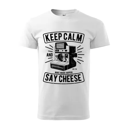 Pánské tričko Keep Calm And Say Cheese