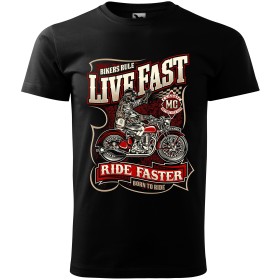 Pánské tričko Live fast die last