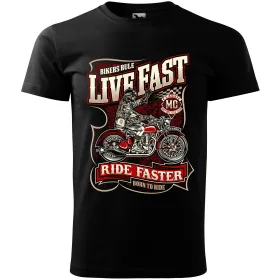 Pánské tričko Live fast die last