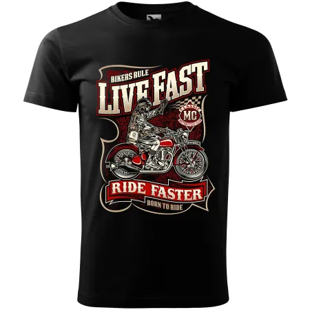 Pánské tričko Live fast die last
