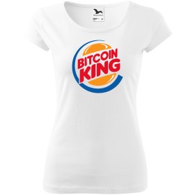 Dámské tričko Bitcoin king (Burger King)