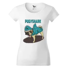 Dámské tričko s Mopsem Puggyshark