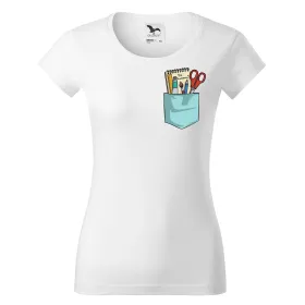 Dámské tričko s kapsičkou Be awesome