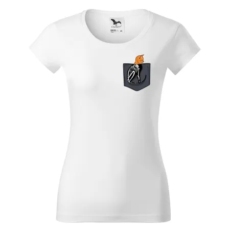 Dámské tričko s kapsičkou Rentgen kočky