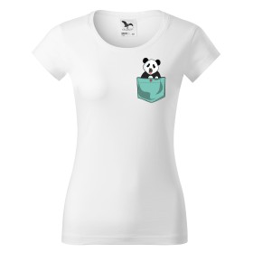 Dámské tričko s kapsičkou Panda