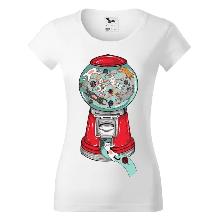 Dámské tričko Cat machine
