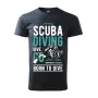 Pánské potápečské tričko Scuba diving