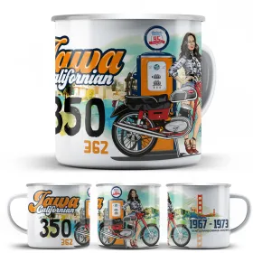 JAWA 350-362 Californian plechový Hrnek