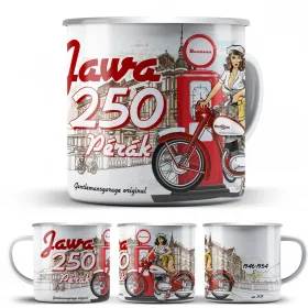 JAWA 250-350 Pérák Plechový Hrnek