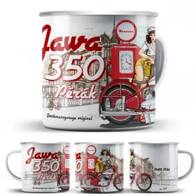 JAWA 350 Pérák Plechový Hrnek