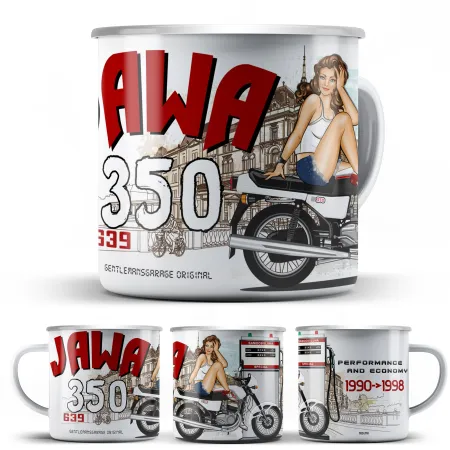 JAWA 350-639 Plechový Hrnek