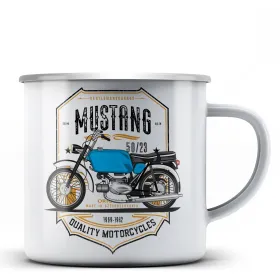 50-23 Mustang hrnek - plechový