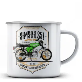 Simson S51 Elektronik hrnek - plechový