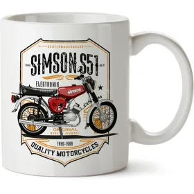 Simson S51 Elektronik Hrnek - keramický