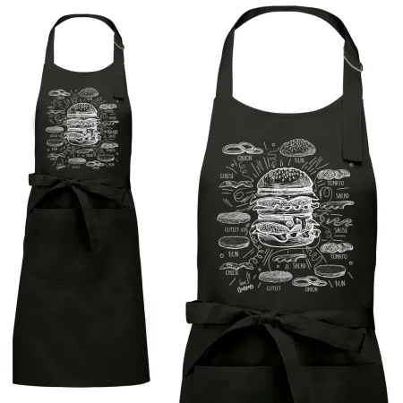 Zástěra Burger ingredients 2