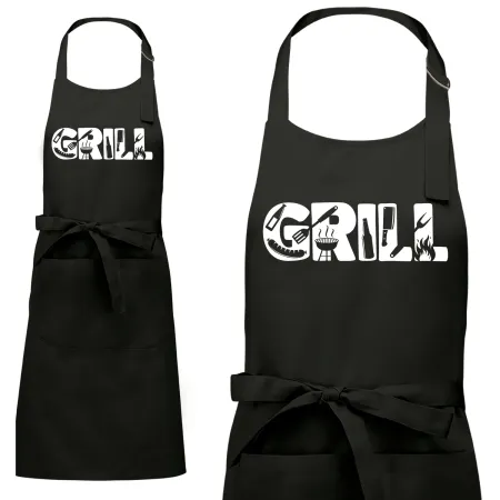 Zástěra s nápisem GRILL