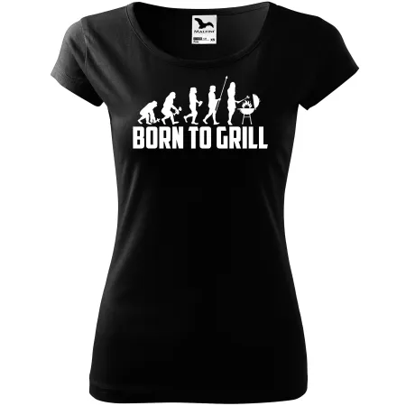 Dámské tričko Born to grill