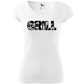 Dámské tričko s nápisem GRILL