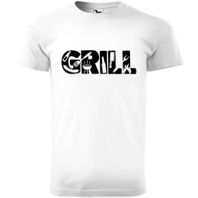 Pánské tričko s nápisem GRILL