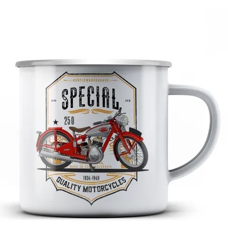 Jawa 250 Special hrnek - plechový