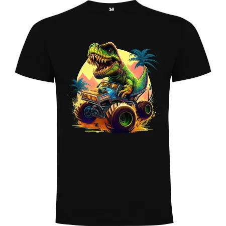 Dětské tričko Dinosaurus v Jeepu 2