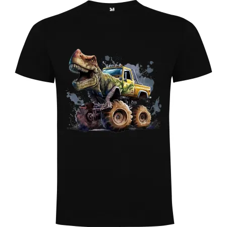 Dětské tričko Dinosaurus v Monster Trucku 1